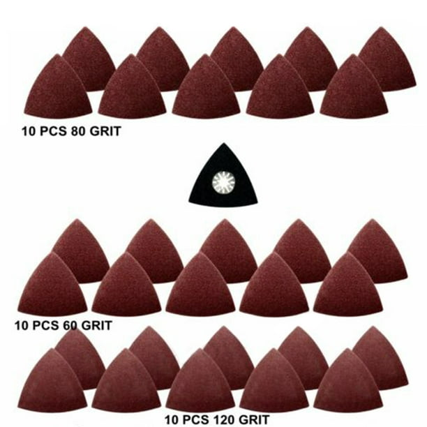 31 Pcs Triangular Sanding Kit Oscillating Multi Tool  Pad Fein Multimaster Bosch